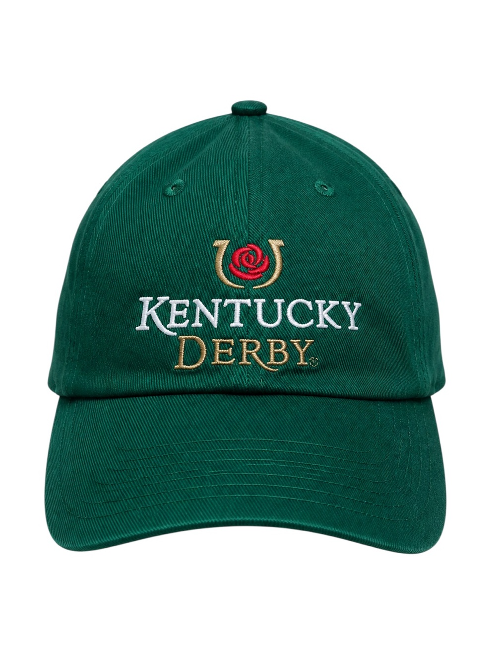 Kentucky Derby Green Embroidered Baseball Cap
